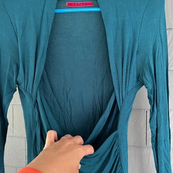 Anthropologie Velvet sweetheart neckline top! - Picture 4 of 7